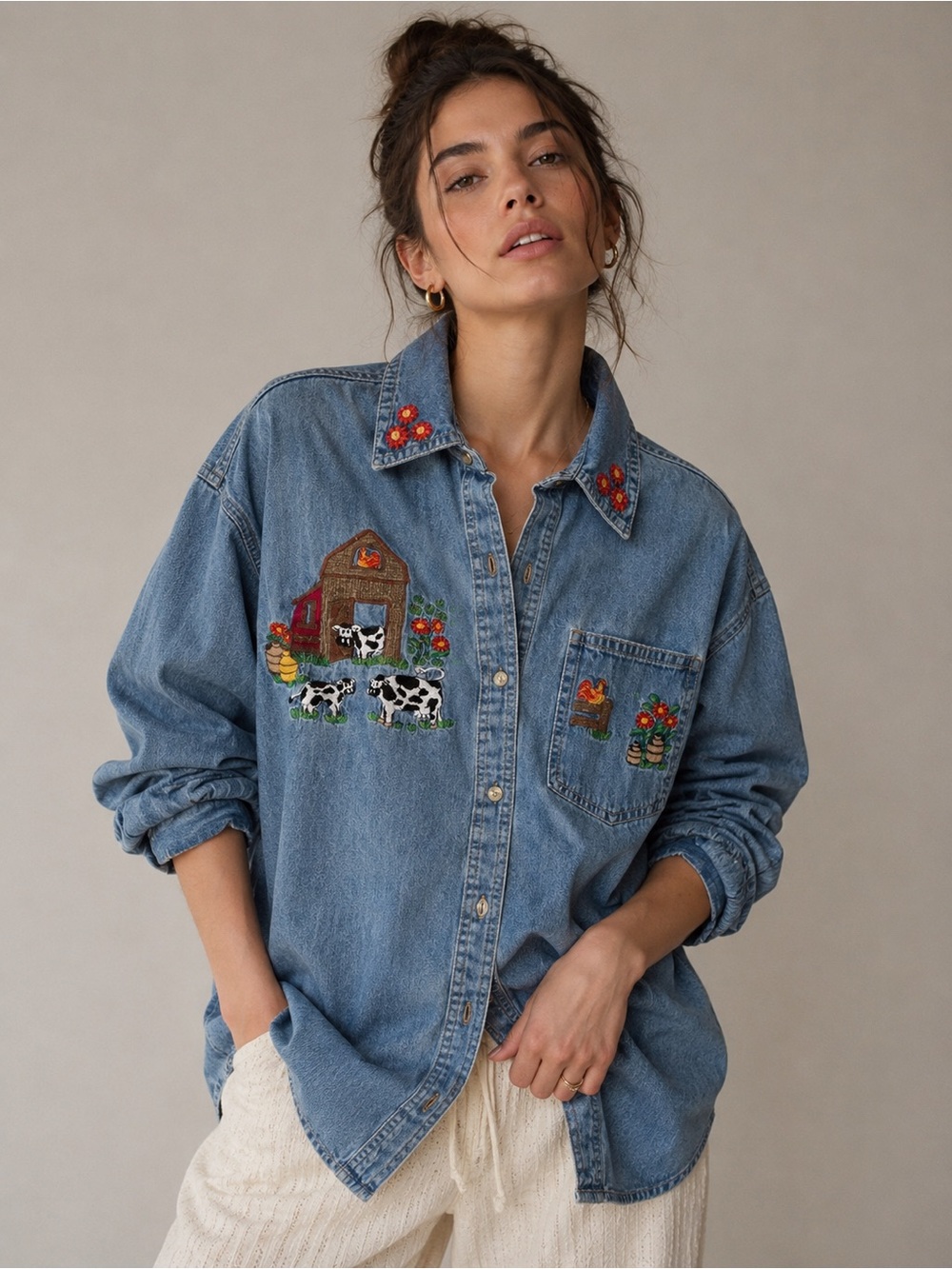 vintage barn 100% cotton might keep